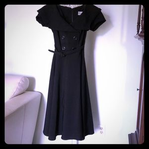 Bettie Page Black sailor dress